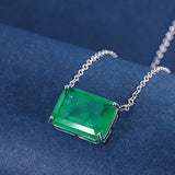 Vintage Ruby Emerald Paraiba Tourmaline Gemstone Pendant Necklace