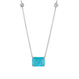 Vintage Ruby Emerald Paraiba Tourmaline Gemstone Pendant Necklace