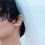 Crystal Zircon Bow-knot Ear cuff for Women Jewelry