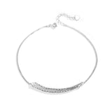 Wave Ocean Beach Anklet S925 Sterling Silver Foot Bracelet