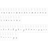 English Alphabet Pendant Bracelet Stainless Steel Link Chain Women Jewelry