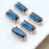 Crystal Water Drop Earring Pendant Necklace Charms DIY Earrings