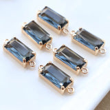 Crystal Water Drop Earring Pendant Necklace Charms DIY Earrings