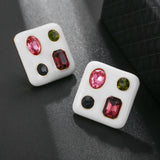 Clip Earrings Flower Heart Non Pierced Minimalist Glaze Earrings