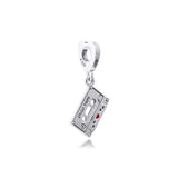 Love Songs Mix Tape Dangle Charms 925 Sterling Silver Bead Bracelet Gift
