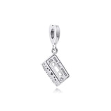 Love Songs Mix Tape Dangle Charms 925 Sterling Silver Bead Bracelet Gift