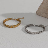 Silver Unisex Bracelet Titanium Steel Chain Bracelets For Men