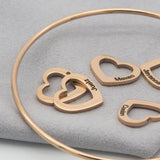 Women Bracelet Multi-Name Love Pendant Stainless Steel Jewelry