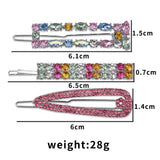 ZA Crystal Hair Clips CZ Rhinestone Hairpins Barrettes Headwear