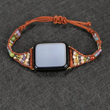 Beads Leather Watch Strap & Bracelet Set