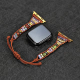 Beads Leather Watch Strap & Bracelet Set