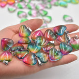 Crystal Heart Shape Pendants 20mm DIY Jewelry Making 50pcs