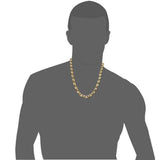 Coffee Bean Shape Melon Seed Chain Stainless Steel Necklace