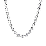Coffee Bean Shape Melon Seed Chain Stainless Steel Necklace