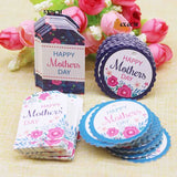 DIY Happy Parent Hang Tag 100pcs Round Paper Party Supplies Card Tag