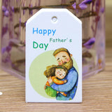 DIY Happy Parent Hang Tag 100pcs Round Paper Party Supplies Card Tag