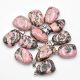 Rhodochrosite Stone Irregular Shape Pendants for Jewelry Making