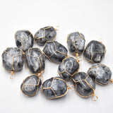 ShimmerStone Irregular Pendants for Jewelry Making 12pcs/lot