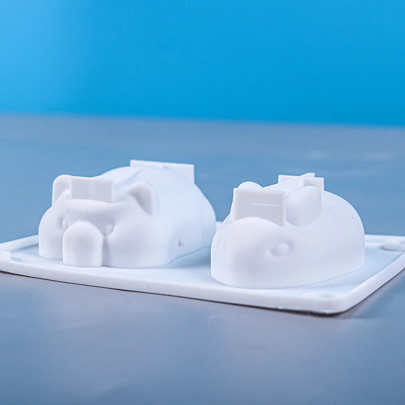 Cartoon Animals Pig Silicone Mold Pot Holder 1 pcs
