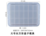 Rectangle Cutlery Tray Silicone Mold - 1 pc