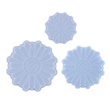 Round Daisy Flower Coaster Silicone Mold