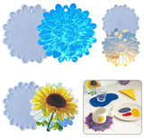 Round Daisy Flower Coaster Silicone Mold