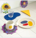 Round Daisy Flower Coaster Silicone Mold
