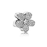 Heart Daisy Life Tree Dog Paw Coffee Cup Pendant Charms Silver Bracelet