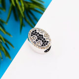 925 Silver Yellow Zircon Charms Beads for Bracelet Jewelry Making