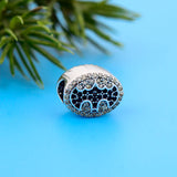 925 Silver Yellow Zircon Charms Beads for Bracelet Jewelry Making