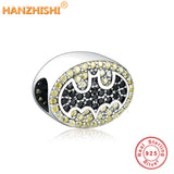 925 Silver Yellow Zircon Charms Beads for Bracelet Jewelry Making