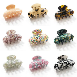 Acetate Hair Claw Clips Barrette Clamp Jelly Colors Hairpin Hair Accessories