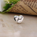 Forever Family Paw Wine Balloon Charm Pendant Beads for 925 Silver Bracelet