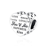 Paw Wine Balloon Charm Pendant Beads for 925 Silver Bracelet DIY Jewelry