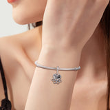 Pet Cat Dangle Charm for Snake Chain Bracelets 925 Silver
