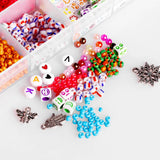 28 Grid Glass Rice Letter Beads DIY Kit
