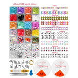 28 Grid Glass Rice Letter Beads DIY Kit