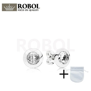 925 Silver Charm Earrings Women's Jewelry 296216CZ