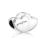 925 Silver Charm Rose & Silver Robot Beads