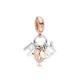 925 Sterling Silver Family and Unicorn Charms for Actress
