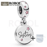 Silver Art Letter Gear Label Pendant Gothic Punk Jewelry