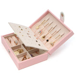 Portable Jewelry Box PU Leather Jewelry Organizer For Women