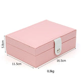 Portable Jewelry Box PU Leather Jewelry Organizer For Women