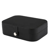 Portable Travel Jewelry Organizer Box Mini PU Leather Storage Case