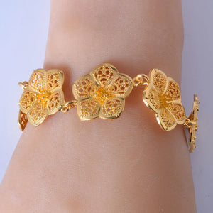 Retro Bauhinia Bracelet with Female Temperament