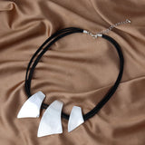 Punk Metal Geometric Irregular Necklaces For Women Girls