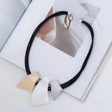 Punk Metal Geometric Irregular Necklaces For Women Girls