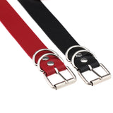 Punk PU Leather Heart Lock Collar Choker Necklace