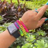 Rainbow Friendship Knotted Bracelet, Sweet Colorful Fashion Jewelry