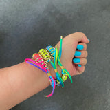 Rainbow Friendship Knotted Bracelet, Sweet Colorful Fashion Jewelry